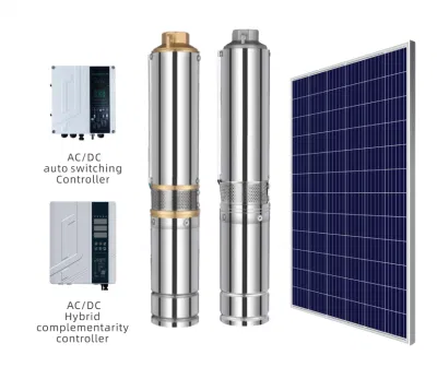 Bürstenlose DC-solarbetriebene Bohrloch-Tauchwasserpumpe mit MPPT-Regler