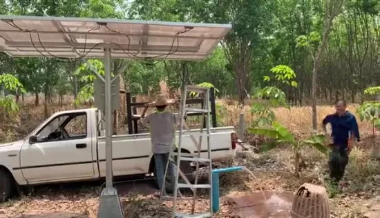 Maxis High Flow AC/DC Solar-Tauchbohrloch-Wasserpumpen, elektrische Verwendung für Tiefbrunnen mit MPPT-Regler